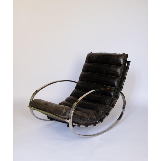 1970s Rocking Chair by Renato Zevi for Selig, 1970s For Sale - Image 5 of 7