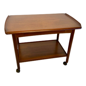 Mid 20th Century In Style of Aage Madsen Design Rolling Bar Cart for Drylund