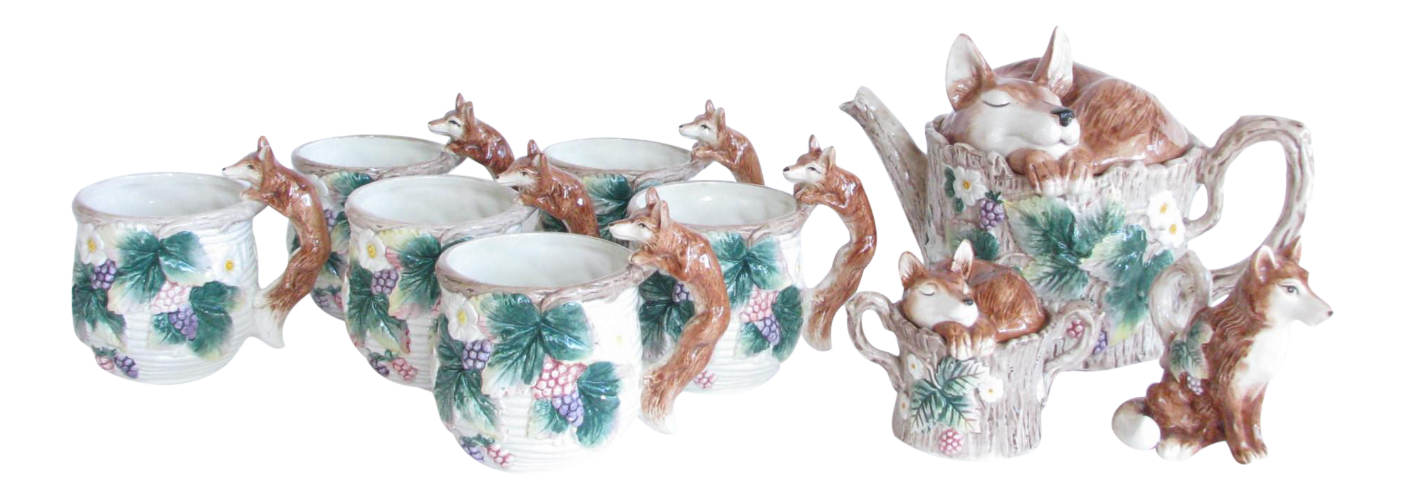 fox tea set