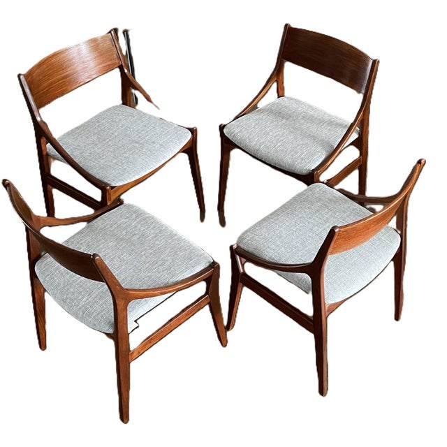 Dining Room Chairs by H. Vestervig Eriksen Tromborg, Denmark, Set of 4 For Sale - Image 14 of 14