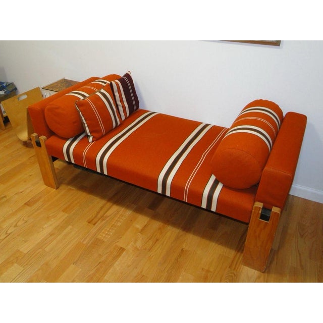 Orange Rare 1965 Mid Century Sofa “Spira” Sofa Bed by Icelandic Designer Gudmundsson Hf, Made in Iceland For Sale - Image 8 of 12