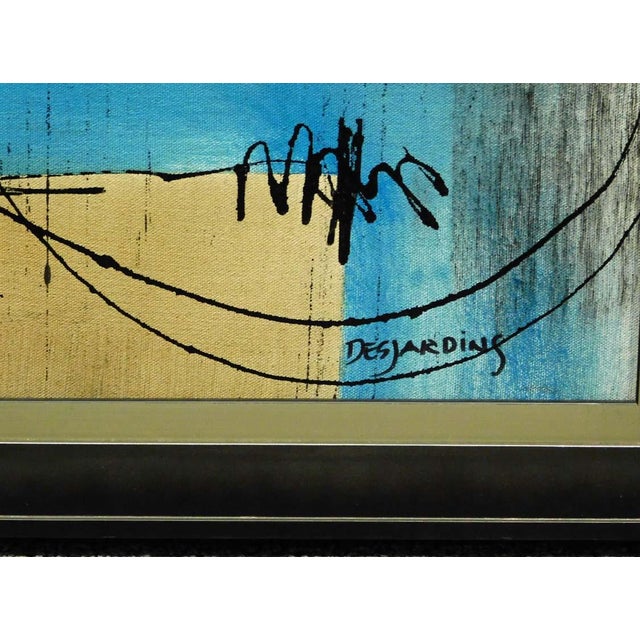 Impressionist Andre Desjardins "Over the Code Iii" Original Oil on Canvas Custom Hand Signed For Sale - Image 3 of 6