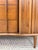 Wood Rare United Furniture MCM Long Dresser Intricate Wood Pulls Vintage Lowboy For Sale - Image 7 of 17