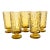 Fostoria Pebble Beach Yellow Water Goblets - Set of 5 For Sale