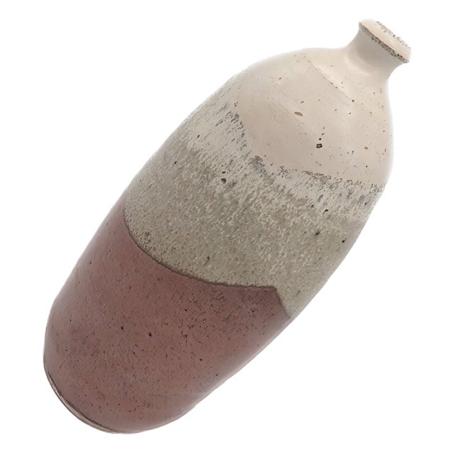Ceramic Mid 20th Century Drip-Glazed Stoneware Vase For Sale - Image 7 of 11
