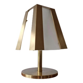 Large Mid-Century Brass Table Lamp, 1970s For Sale