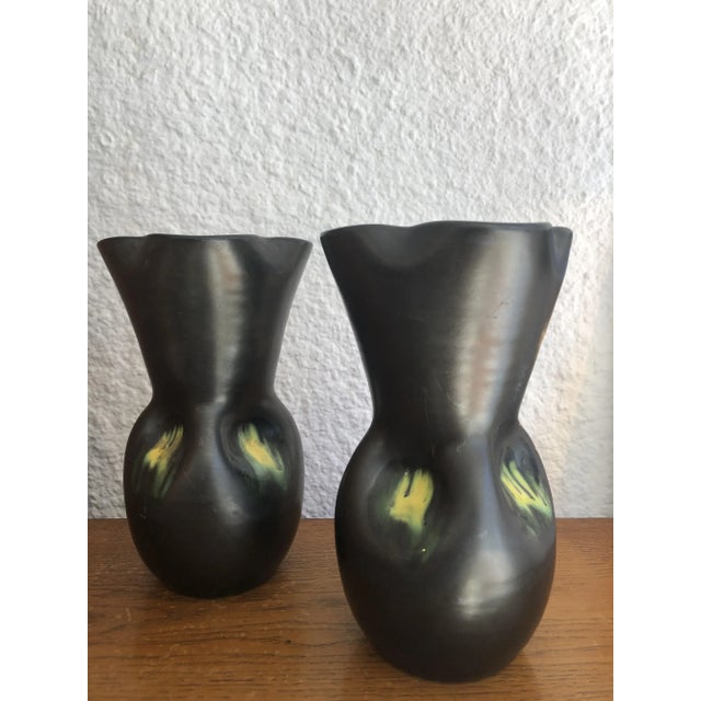 Mid-Century Modern Mid-Century Vases by Elchinger, Set of 2 For Sale - Image 3 of 6