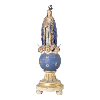 Our Lady of the Conception Figurine, 17th Century For Sale