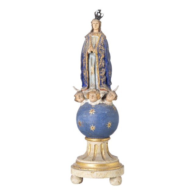 Our Lady of the Conception Figurine, 17th Century For Sale