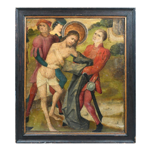 Early Painting of the Flagellation of Christ in the Style of Hieronymus Bosch