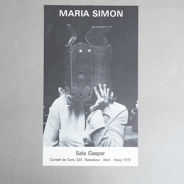 Original 1979 Exhibition Poster by María Simón – Sala Gaspar, Barcelona Artist: María Simón Exhibition: Sala Gaspar,...