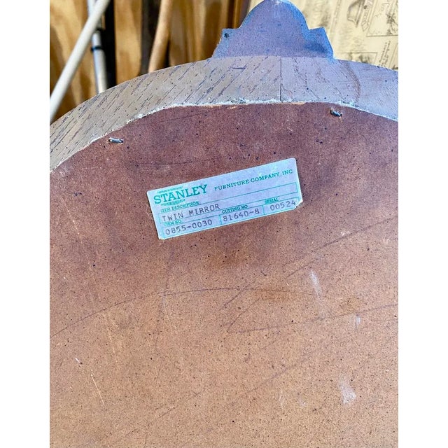 Vintage Stanley Furniture Co. Regency Style Pair of Wood Frame Mirrors. Gorgeous carved wood details to frame. Perfect...