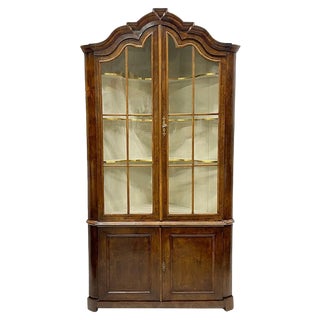 Large Dutch Corner Display Cabinet, 1780s For Sale