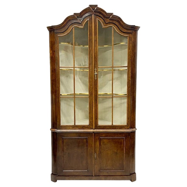 Large Dutch Corner Display Cabinet, 1780s For Sale