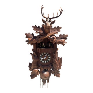 Vintage Mid-Century Handcrafted German Made Collectible Cuckoo Clock #4 For Sale