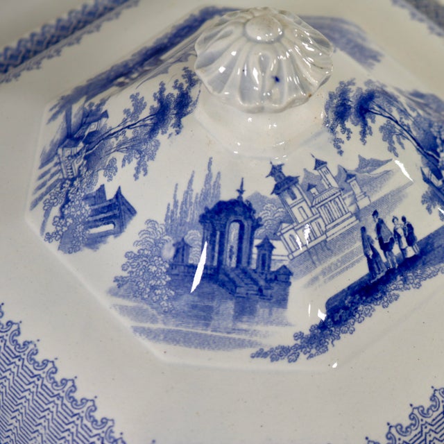 An exceptional mid-19th-century octagonal ironstone covered vegetable tureen/serving dish by the venerable English pottery...