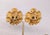Vintage Signed Napier Textured Goldtone "Sea Foam" Clip Earrings- 2 Pieces For Sale In Philadelphia - Image 6 of 7