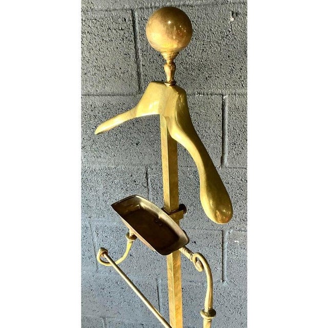 Brass Vintage MCM Brass Gentleman’s Valet For Sale - Image 8 of 10