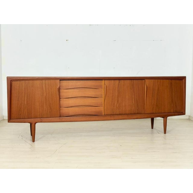 Mid-Century Danish Teak Sideboard by Axel Christiansen for Odder Møbel, 1960s For Sale - Image 3 of 18