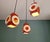 1970s Space Age Cascade Chandelier in Orange and White Lacquered Metal from Raak, 1970s For Sale - Image 5 of 17