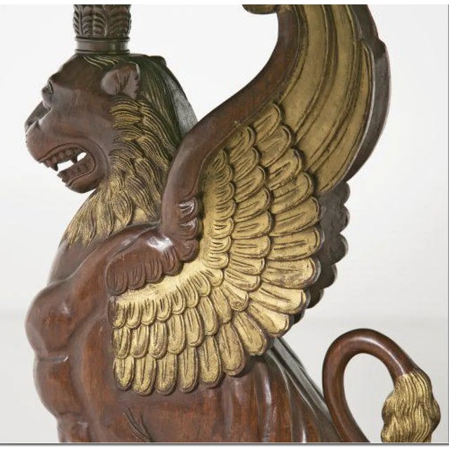 19th Century Circa 19th Century Large Baltic Neoclassical Giltwood Center Table For Sale - Image 5 of 10