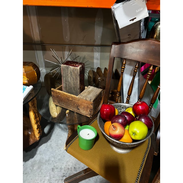 Brown South Carolina Antique Wooden Box For Sale - Image 8 of 11