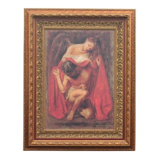 Vintage Tomasz Rut "Promethia" Limited Edition Framed Giclee on Canvas #27 of 75 For Sale