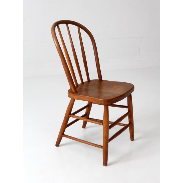 Vintage Windsor Spindle Back Chair For Sale - Image 10 of 11