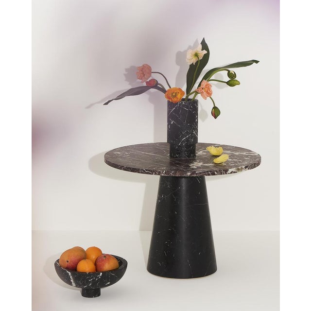 Black Inside Out Vase by Karen Chekerdjian For Sale - Image 4 of 15