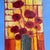 Contemporary Alexandra Brown pop art floral still life painting on canvas. Signed and framed. Measures 16x20 / 20x24...