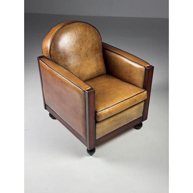 Art Deco Club Chairs in Sheepskin, Set of 2 For Sale - Image 13 of 18