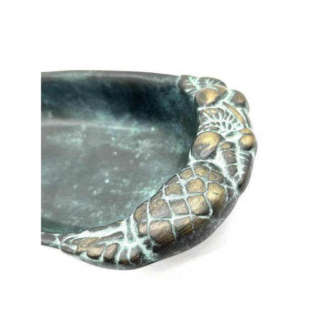 Antique Patinated Bronze Bowl For Sale - Image 5 of 10