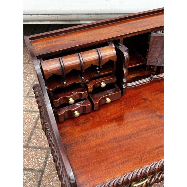 Small Salesman Sample Desk and Chair with Secret Drawers, Set of 2 For Sale - Image 8 of 18