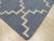 10x14 Blue Flat Weave Wool Stepped Diamond Lattice Geometric Modern Carpet Rug For Sale In New York - Image 6 of 8
