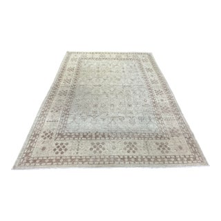 10ft 1in X 14ft Gallery Ephesus Oushak Area Rug in Taupe Tones For Sale