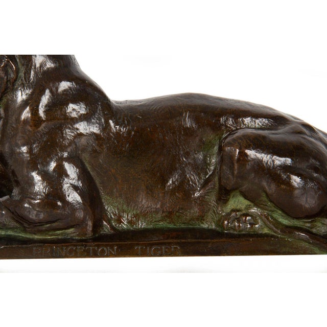 Rare American Bronze Sculpture “Princeton Tiger” by Alexander Phimister Proctor For Sale - Image 9 of 12