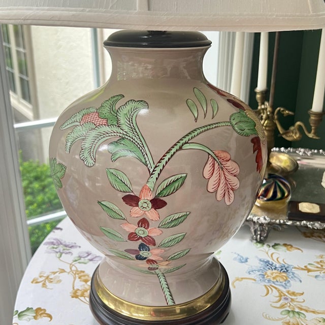 This lamp is AMAZING and such a beautiful statement piece!!! The gorgeous hand-painted base is in a lovely colorway that...