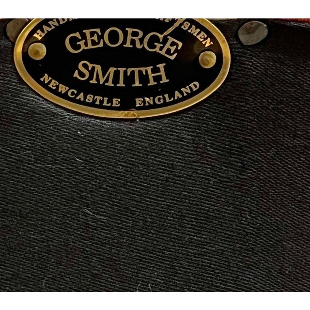 George Smith Leather Bulgari Chairs- a Pair For Sale - Image 12 of 12