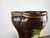 Brown Brown Ceramic Vase with Floral Decorations, 1990 For Sale - Image 8 of 17