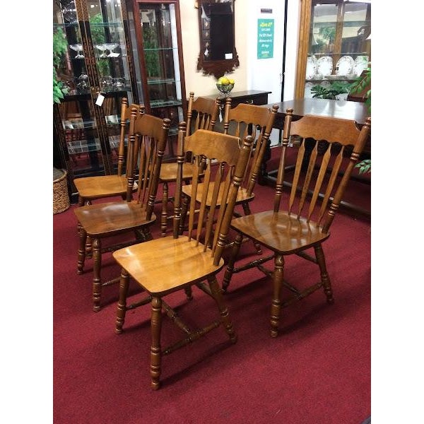 Vintage Dining Chairs, Moosehead Furniture, Maple Chairs Chairish