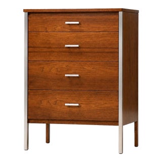 1960s Refinished Paul McCobb for Calvin Walnut Dresser Nightstand Chest For Sale