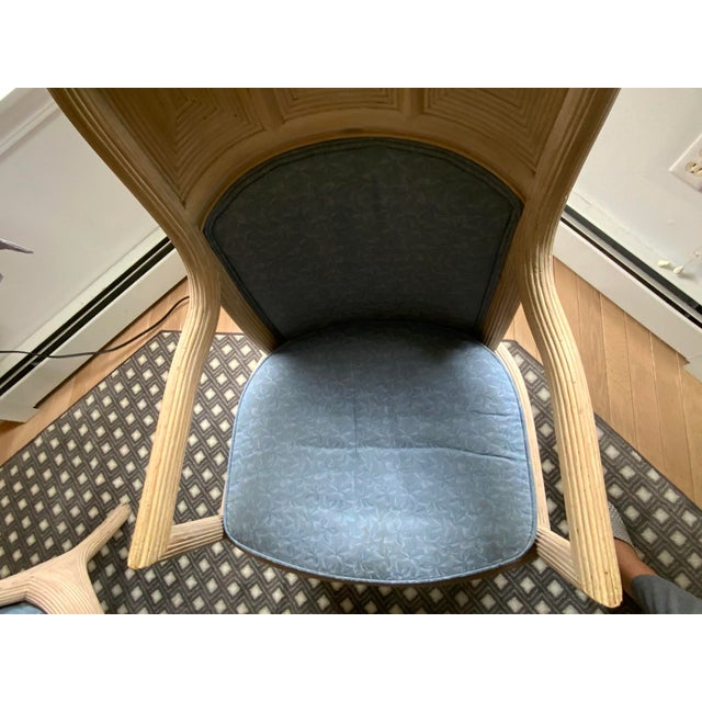 20th Century Glass Top Dining Table and Four Arm Chairs For Sale - Image 12 of 12