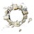 A wonderfully whimsical vintage sculptural metal garden wreath composed of miniature watering cans, flower pots, garden...