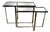 Double Console Table in Chromed Metal and Glass, 2000s For Sale