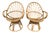 Rattan Egg Chairs, 1960s, France, Set of 2 For Sale