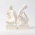 Cream Mid-Century Figural Bookends from Royal Delft, 1970s, Set of 2 For Sale - Image 8 of 10