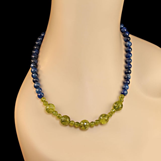 Peridot and Kyanite Necklace For Sale In Raleigh - Image 6 of 6