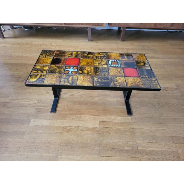 Coffee Table in French Enameled Ceramic from Roche Bobois, 1970s For Sale - Image 14 of 14