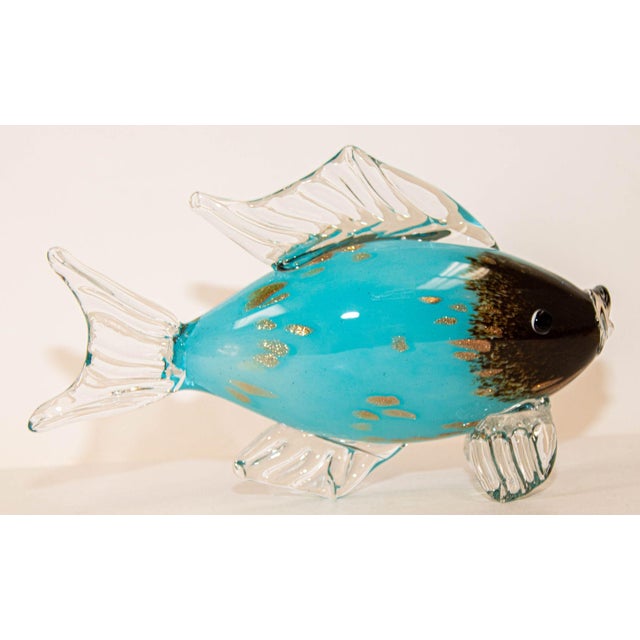 Murano Large Art Glass Fish Sculpture Chairish