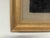 Gold and Carbon Painting on Spanish Linen Minimalist Painting, Framed "Exposed" For Sale - Image 4 of 6